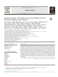 And Mushroom-Associated Alkaloids from Two Behavior Modifying Cicada Pathogens*