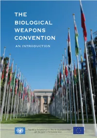 Biological Weapons Convention an Introduction
