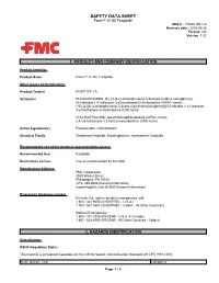 SDS # : FO001139-1-A Revision Date: 2016-05-26 Format: NA Version 1.02