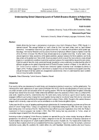Understanding Global Citizenship Levels of Turkish Erasmus Students in Poland from Different Variables