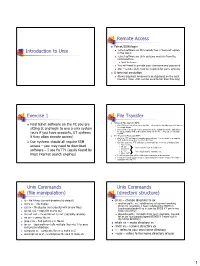 Unix Commands