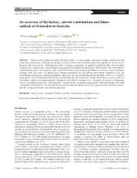 An Overview of the History, Current Contributions and Future Outlook of Inaturalist in Australia