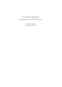 Generalized Quantifiers: Linguistics Meets Model Theory