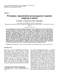 Principles, Requirements and Prospects of Genetic Mapping in Plants