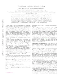 A Quantum Primality Test with Order Finding