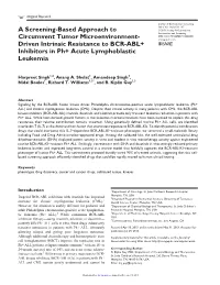 A Screening-Based Approach to Circumvent Tumor Microenvironment