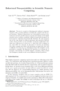 Behavioral Non-Portability in Scientific Numeric Computing