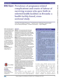 Prevalence of Pregnancy-Related Complications and Course of Labour