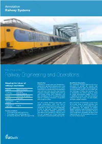 Railway Engineering and Operations