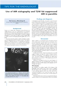 Use of MR Sialography and T2W Fat-Suppressed MR in Parotitis
