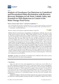 Analysis of Greenhouse Gas Emissions in Centralized And