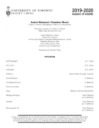 Concert Program