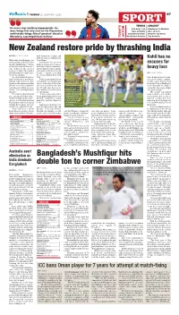 New Zealand Restore Pride by Thrashing India