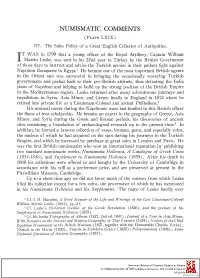 Numismatic Comments (Plate Lxix) Iii