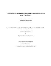 Representing Botnet-Enabled Cyber-Attacks and Botnet-Takedowns Using Club Theory