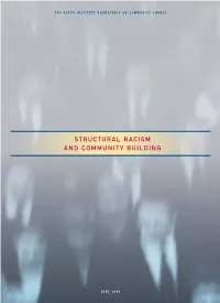 Structural Racism and Community Building