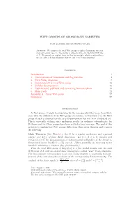 WITT GROUPS of GRASSMANN VARIETIES Contents Introduction 1