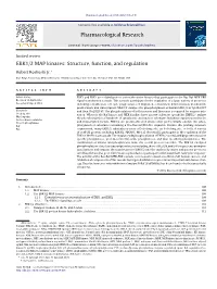 ERK1/2 MAP Kinases: Structure, Function, and Regulation