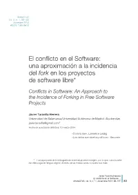 Fork» En Los Proyectos De Software Libre = Conflicts in So