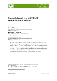 Hyperbolic Space Forms and Orbifold Compactification in M-Theory