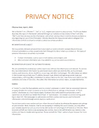 Privacy Notice