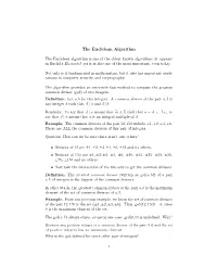 The Euclidean Algorithm