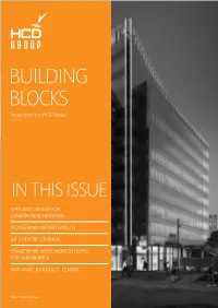 BUILDING BLOCKS News from the HCD Group ISSUE 18