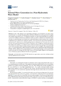 Internal Wave Generation in a Non-Hydrostatic Wave Model