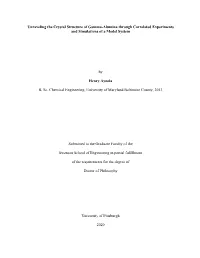 Unraveling the Crystal Structure of Gamma-Alumina Through Correlated Experiments and Simulations of a Model System