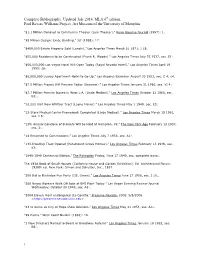 Complete Bibliography. Updated July 2014. MLA 6Th Edition. Paul Revere Williams Project