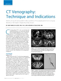 CT Venography: Technique and Indications
