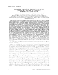 Geographic Variation in the Flight Call of the Cuban Parrot (Amazona