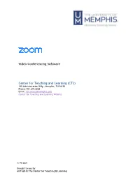 Hosting a Meeting in the Zoom