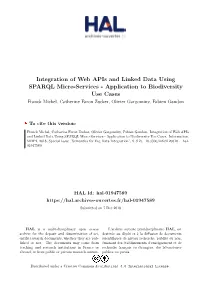 Integration of Web Apis and Linked Data Using SPARQL Micro-Services