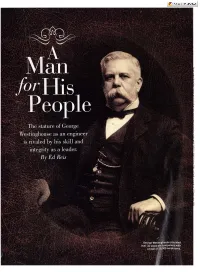 Pdf/130/10/32/6383558/Me-2008-Oct3.Pdf by Guest on 27 September 2021 He Case Can Be Made That by the Late Nessed in 1895 Using Westinghouse Alternating Current