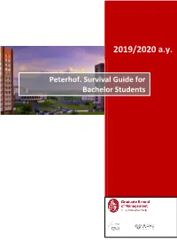 Peterhof. Survival Guide for Bachelor Students