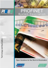 PROFINET System Description Technology and Application and Technology