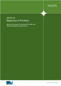 2013-14 Statement of Priorities