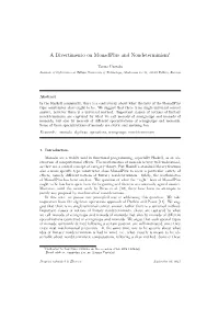A Divertimento on Monadplus and Nondeterminism1