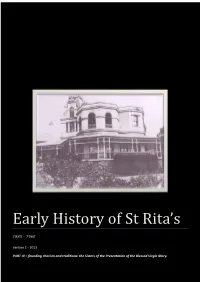Early History of St Rita's