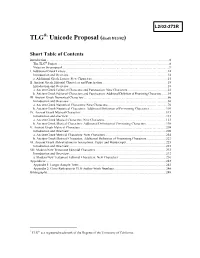 TLG ®1 Unicode Proposal (Draft 8/13/02)