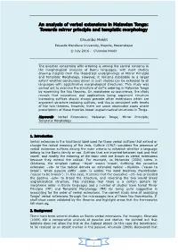 An Analysis of Verbal Extensions in Malawian Tonga: Towards Mirror Principle and Templatic Morphology