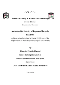 Antimicrobial Activity of Peganum Harmala Fixed Oil.Pdf