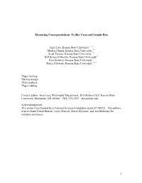 Measuring Consequentialism: Trolley Cases and Sample Bias