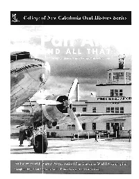 PAN AM and All That