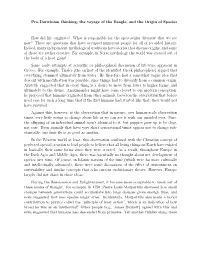 Pre-Darwinian Thinking, the Voyage of the Beagle, and the Origin of Species