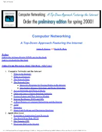 Table of Contents