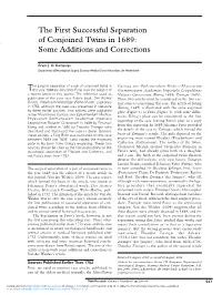 The First Successful Separation of Conjoined Twins in 1689: Some Additions and Corrections