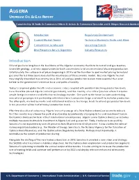 Algeria Upstream OG Report.Pub