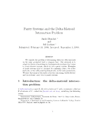 Parity Systems and the Delta-Matroid Intersection Problem